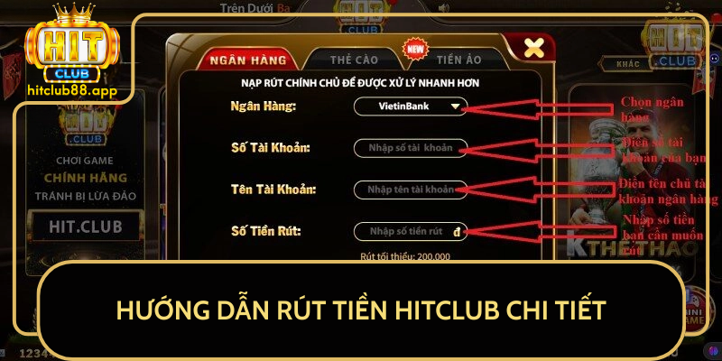 Hướng Dẫn Rút Tiền HitClub Chi Tiết